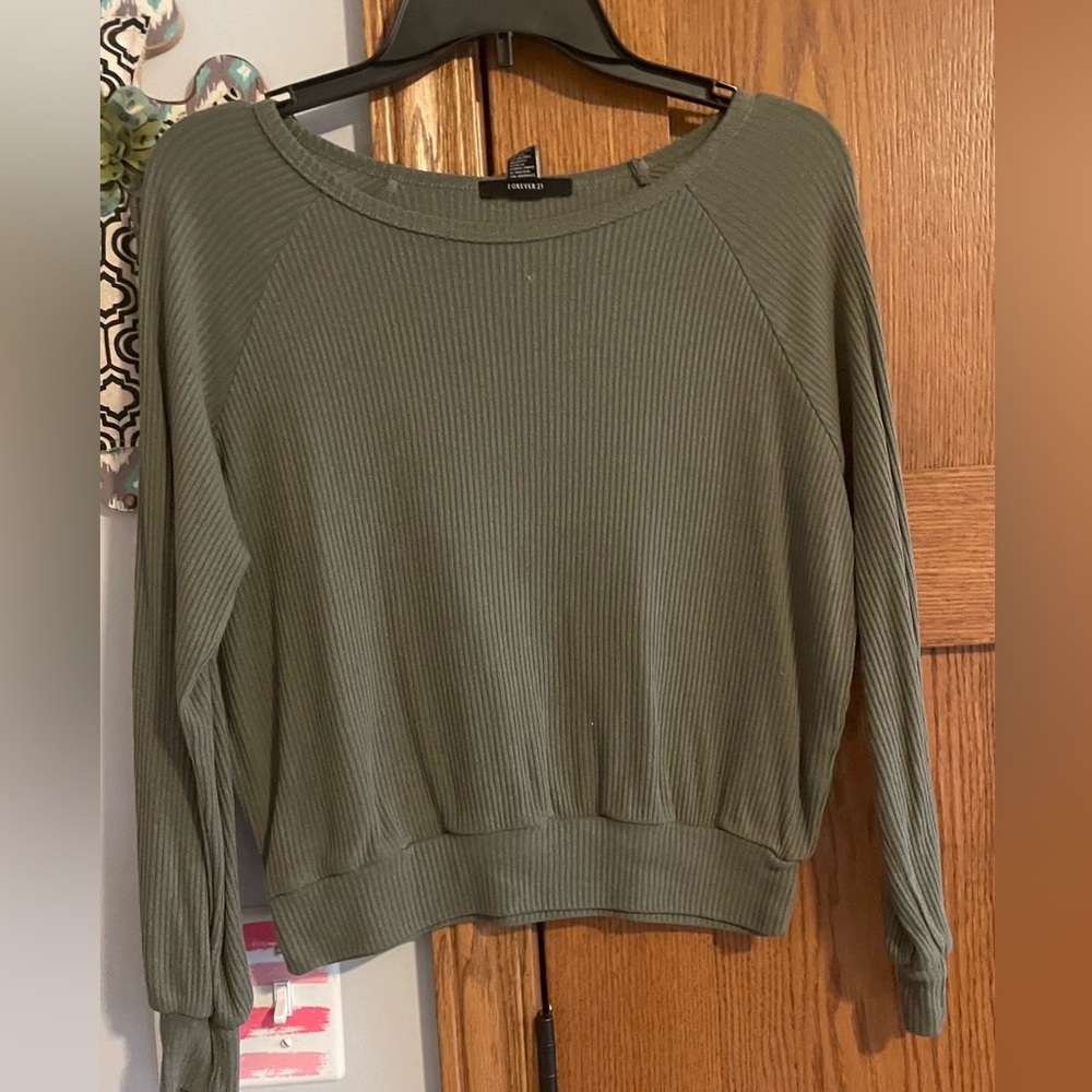 Dark green forever 21 sweater